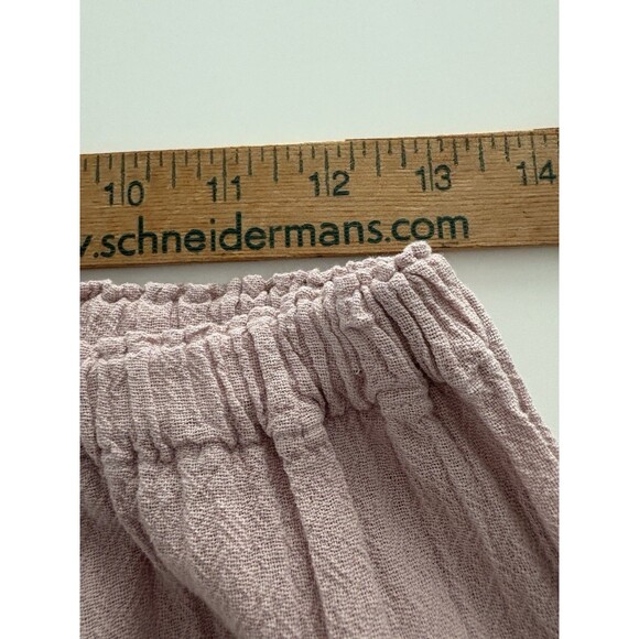 Oh My Gauze! Pants Sz 1 S/ M Dusty Rose Wide Leg Lagenlook Cotton Coastal Beach - Picture 7 of 16